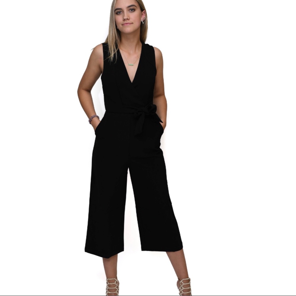 🤩SALE Formal Black Jumpsuit with Pockets V Neck